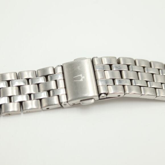 Bulova Silver Tone Womens 23mm Tank Watch Yellow Green Leather w New Battery - Picture 16 of 16